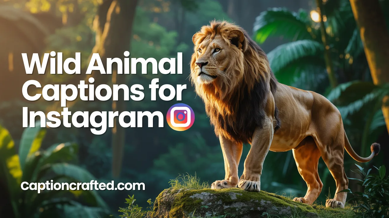 wild animal captions for instagram