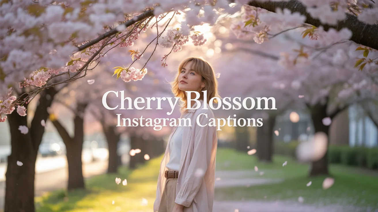 Cherry Blossom Instagram Captions