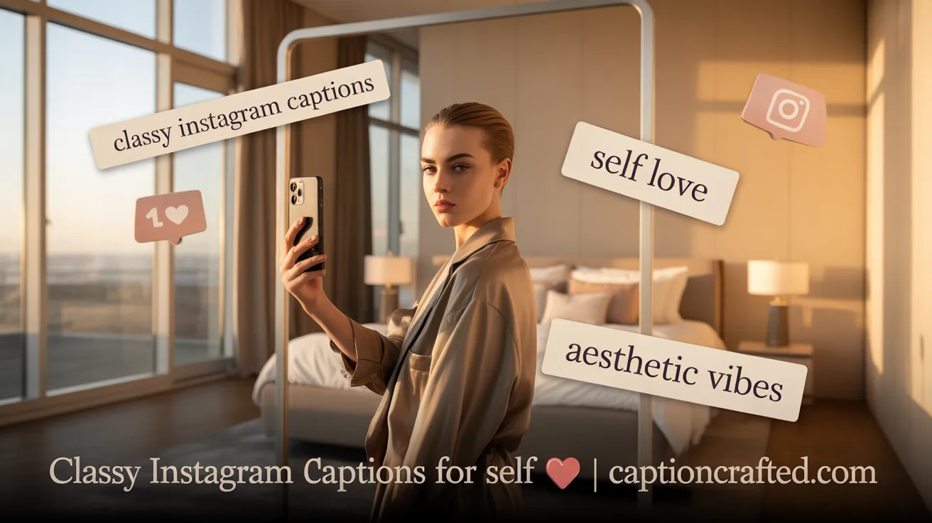 Classy Instagram Captions for Self