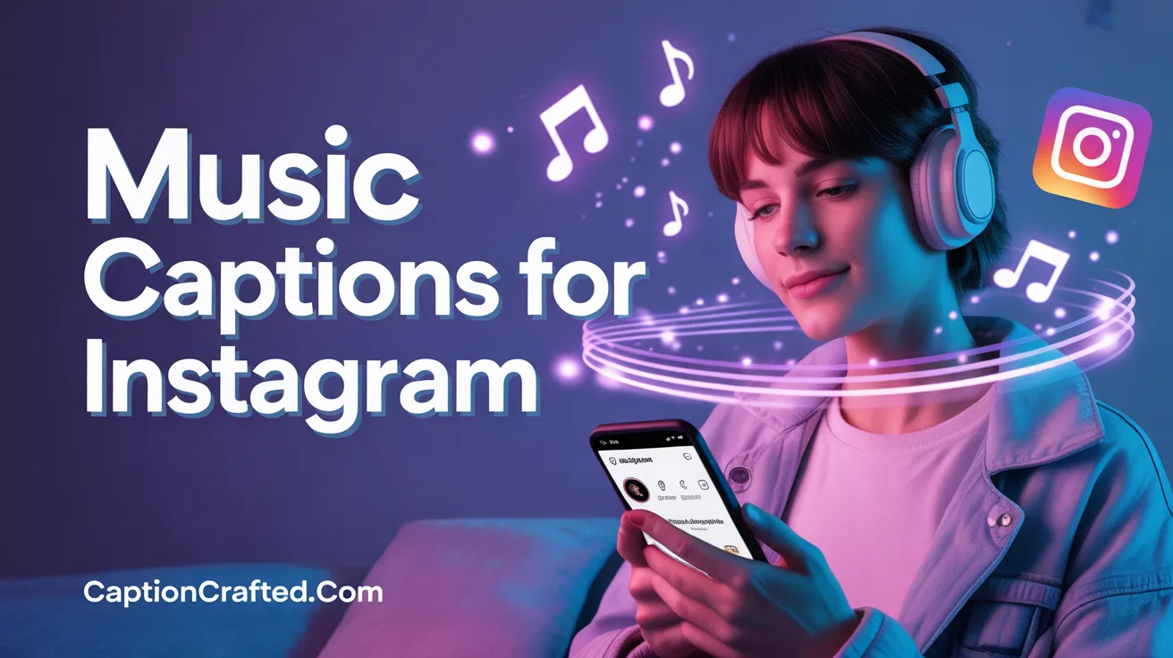 music captions for instagram