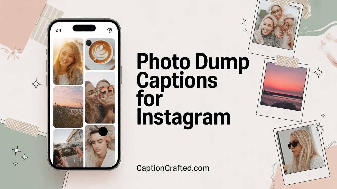 photo dump captions for instagram