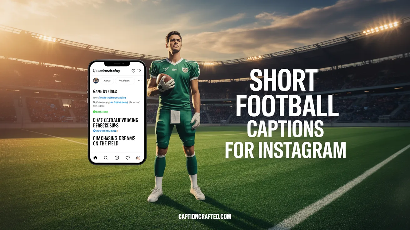 short football captions for instagram
