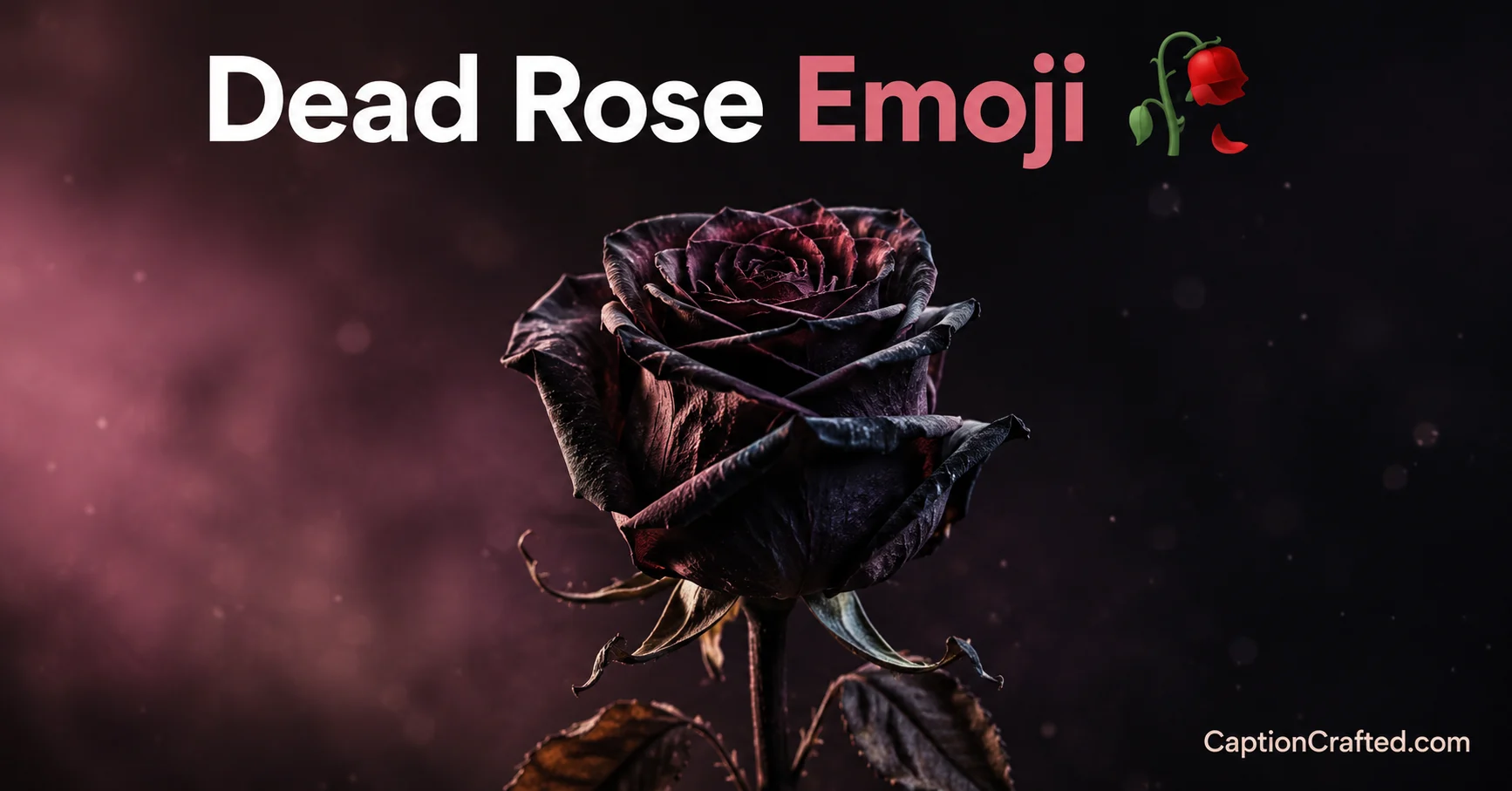 dead rose emoji