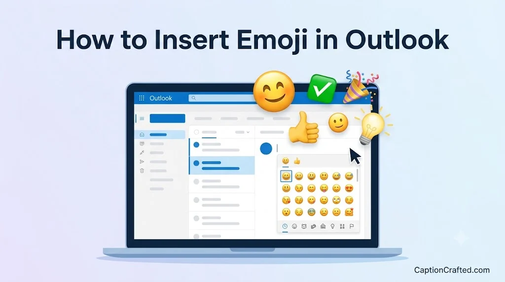 insert emoji in outlook