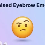 raised eyebrow emoji