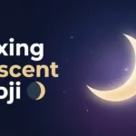 waxing crescent emoji